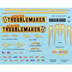 Model Plastikowy - ATLANTIS Models Samochód Son of Troublemaker Chevy El Camino Funny Car 1/24 - AMCM2204